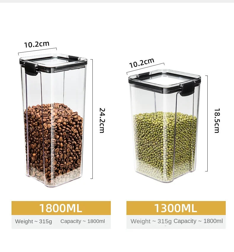 Sealed Jars Kitchen Grain Storage Organizer Large Tank Plastic Moisture-proof