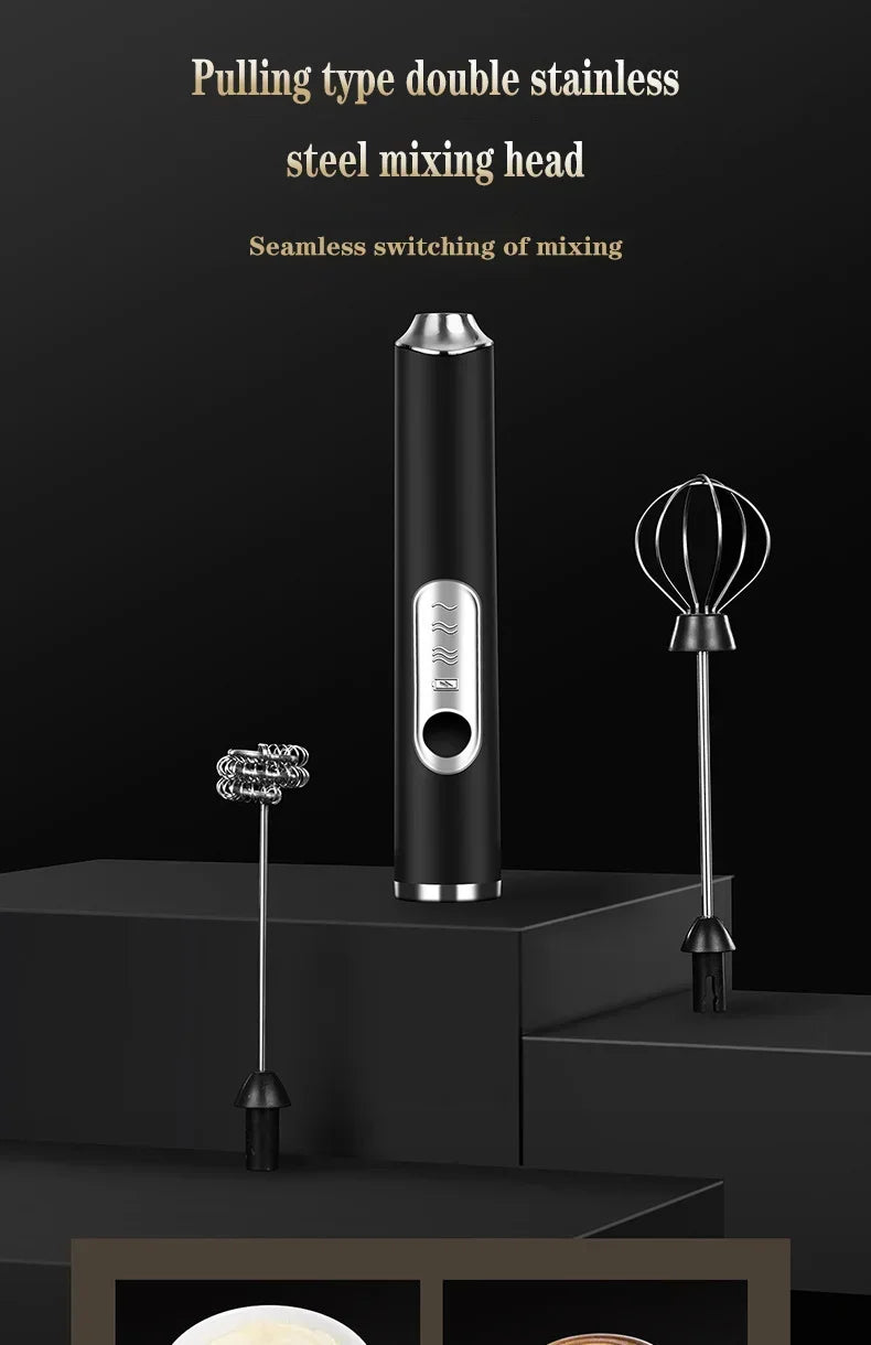 Cordless Home Kitchen Gadgets Electric Kitchens Accessories Milk Mixer