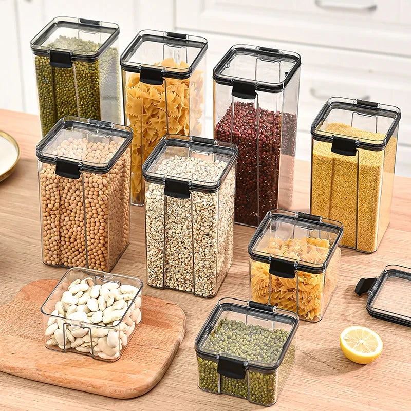 Sealed Jars Kitchen Grain Storage Organizer Large Tank Plastic Moisture-proof