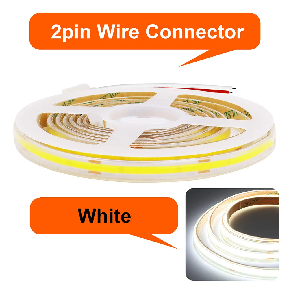 Waterproof COB LED Strip Light IP67 12V/24V