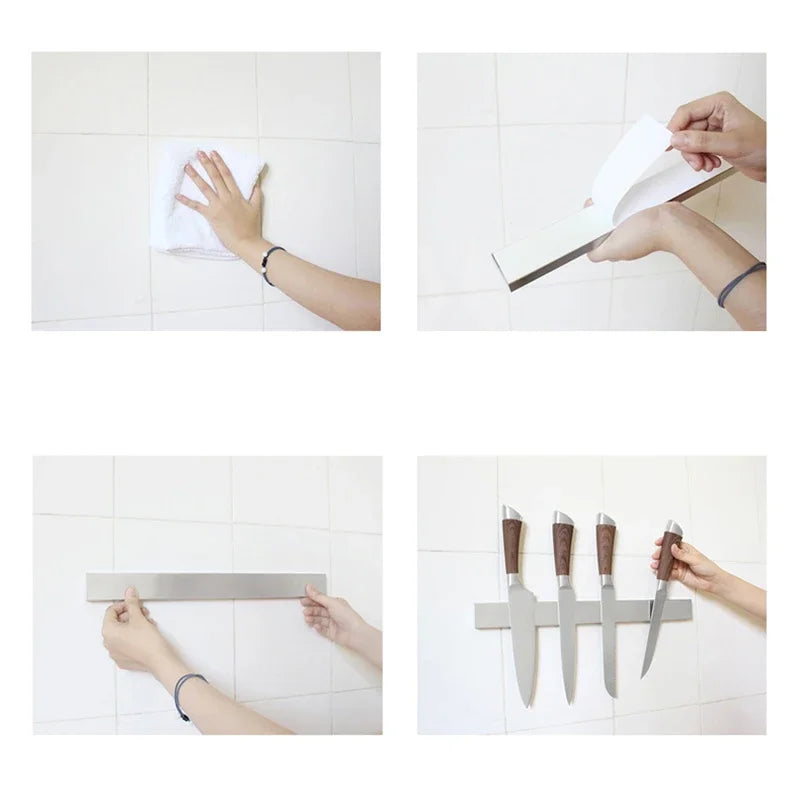 Magnetic Knife Holder Strip – 30/40/50cm