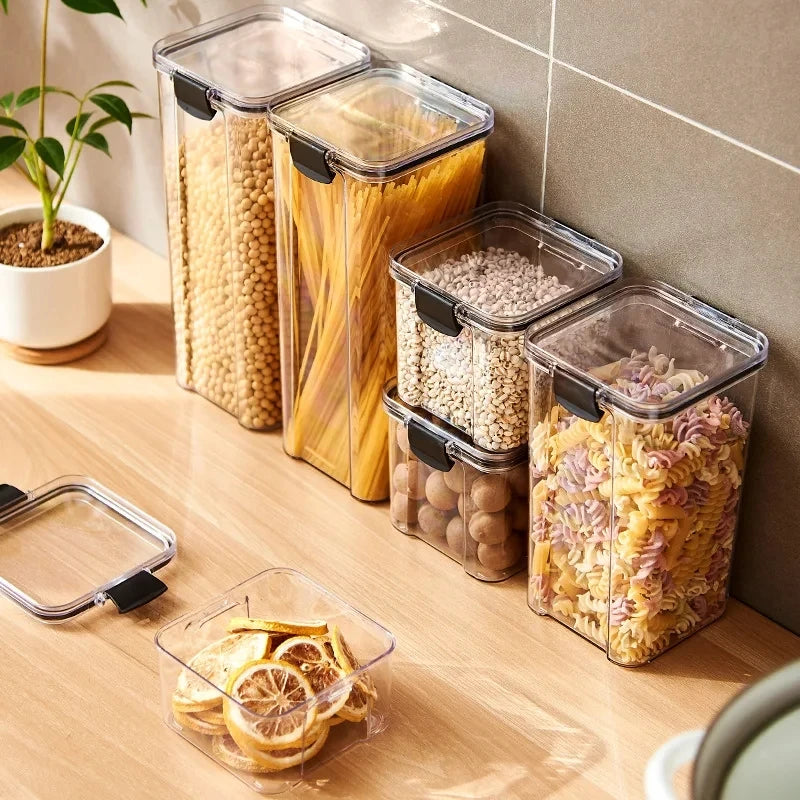 Sealed Jars Kitchen Grain Storage Organizer Large Tank Plastic Moisture-proof