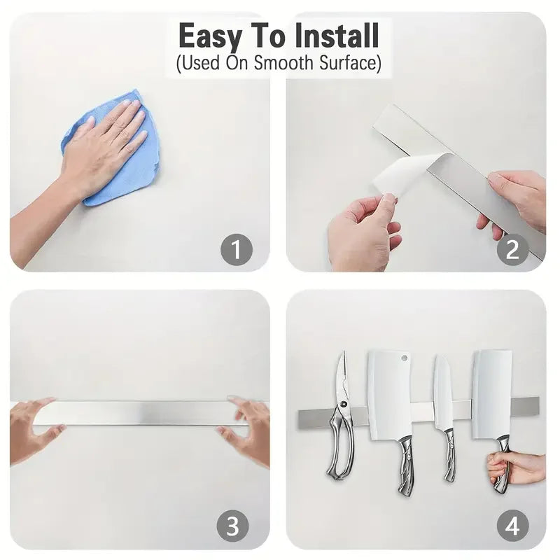 Magnetic Knife Holder Strip – 30/40/50cm