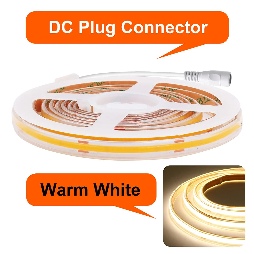 Waterproof COB LED Strip Light IP67 12V/24V