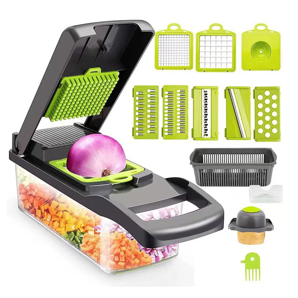 Vegetable Chopper & Mandoline Slicer Set