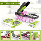 Vegetable Chopper & Mandoline Slicer Set