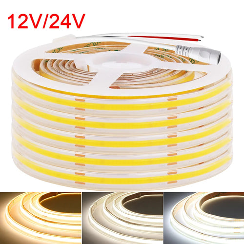 Waterproof COB LED Strip Light IP67 12V/24V