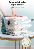 Vacuum Compression Storage Bags – No Pump