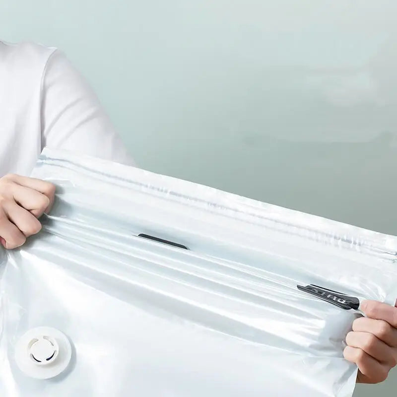 Vacuum Compression Storage Bags – No Pump