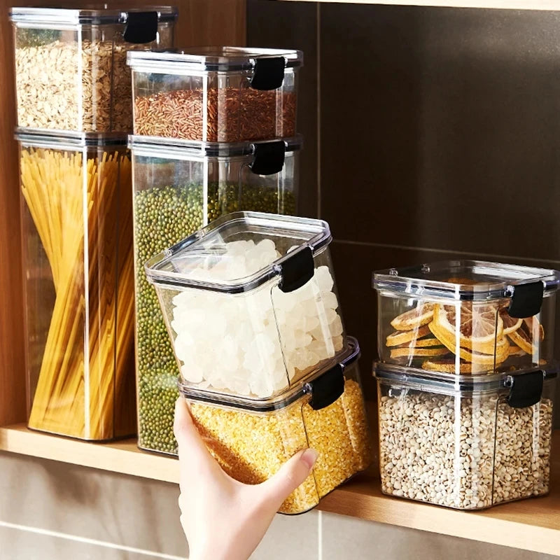 Sealed Jars Kitchen Grain Storage Organizer Large Tank Plastic Moisture-proof