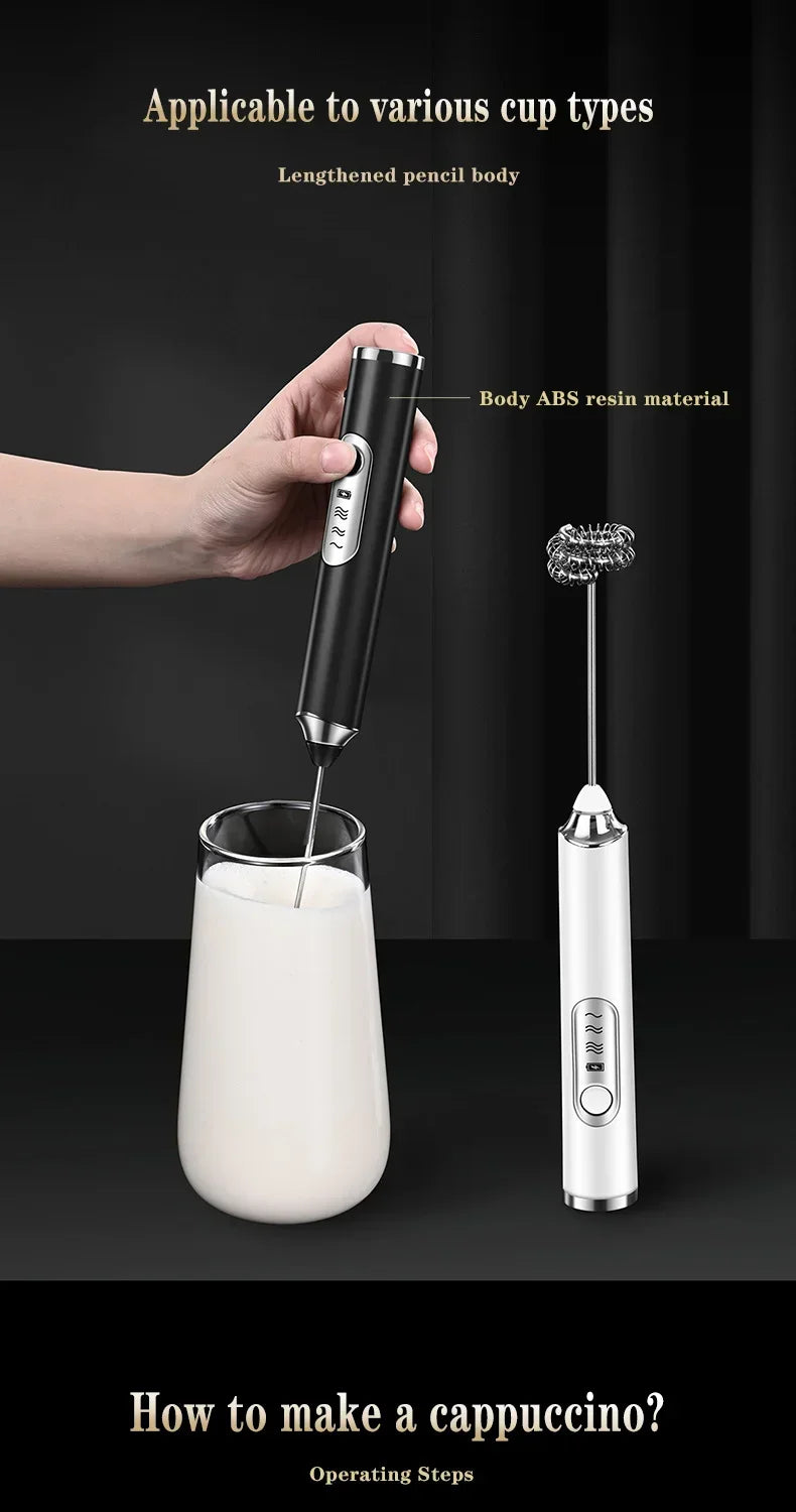 Cordless Home Kitchen Gadgets Electric Kitchens Accessories Milk Mixer