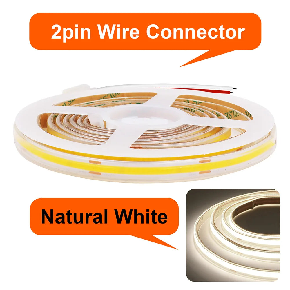 Waterproof COB LED Strip Light IP67 12V/24V