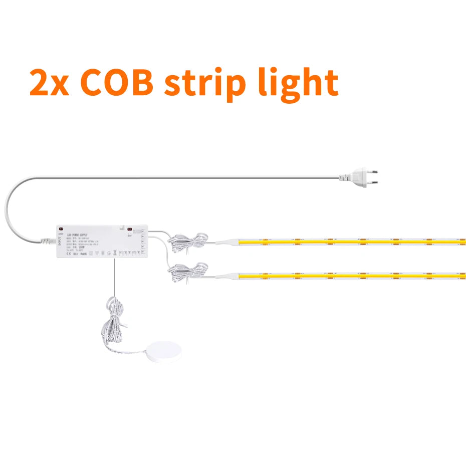 24V COB LED Strip with Dimmer & Plug