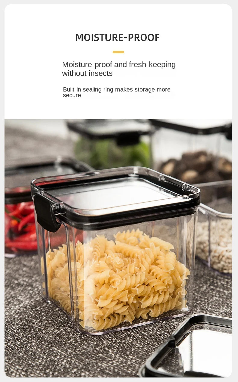 Sealed Jars Kitchen Grain Storage Organizer Large Tank Plastic Moisture-proof