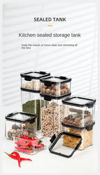 Sealed Jars Kitchen Grain Storage Organizer Large Tank Plastic Moisture-proof