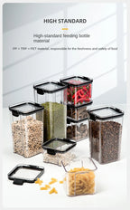 Sealed Jars Kitchen Grain Storage Organizer Large Tank Plastic Moisture-proof