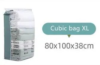 Vacuum Compression Storage Bags – No Pump