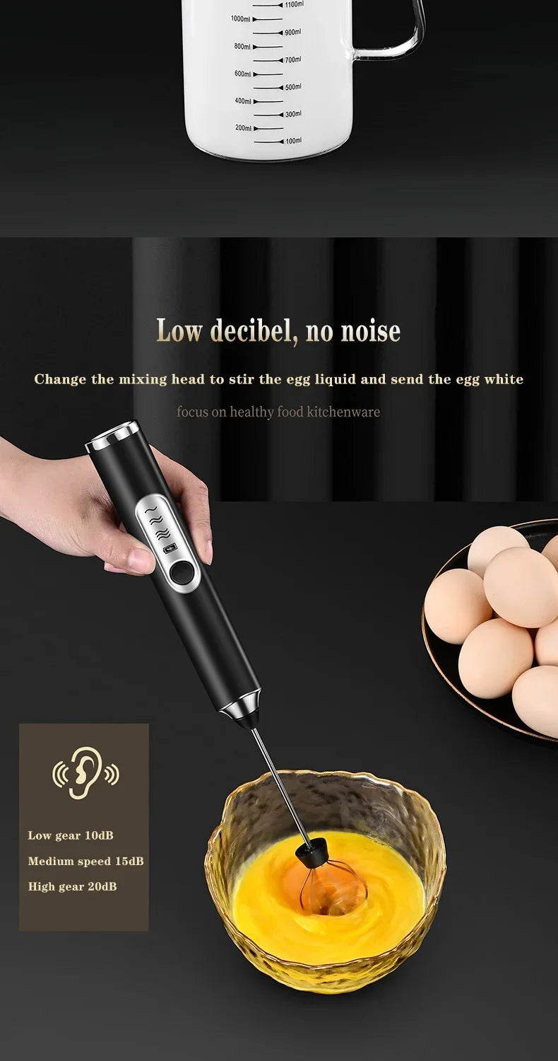 Cordless Home Kitchen Gadgets Electric Kitchens Accessories Milk Mixer