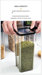 Sealed Jars Kitchen Grain Storage Organizer Large Tank Plastic Moisture-proof