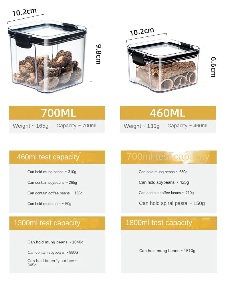 Sealed Jars Kitchen Grain Storage Organizer Large Tank Plastic Moisture-proof