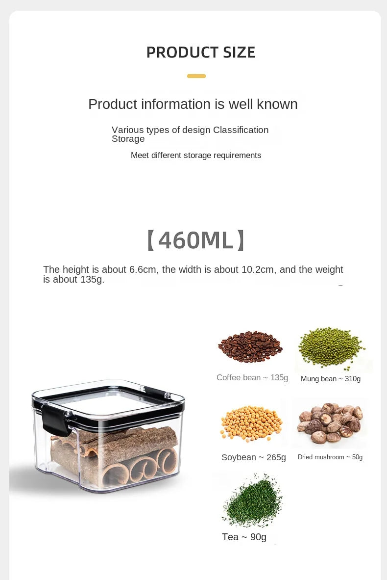 Sealed Jars Kitchen Grain Storage Organizer Large Tank Plastic Moisture-proof