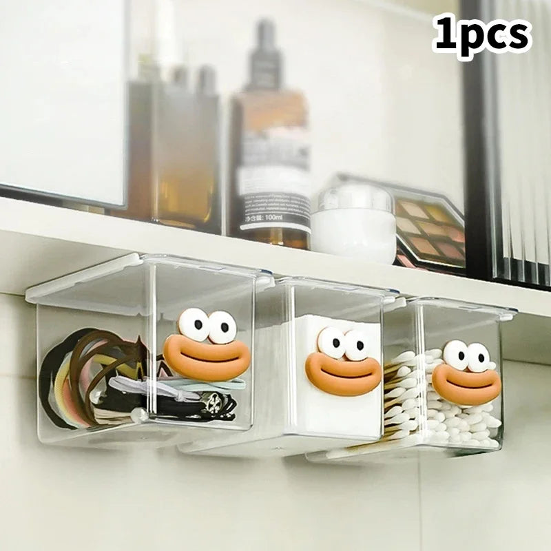 Pull-Out Bathroom Cotton Stick Storage Box