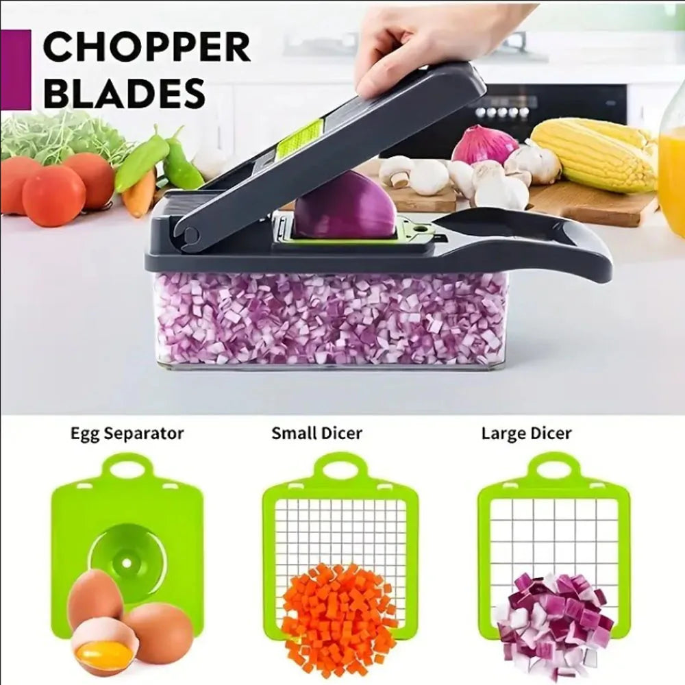 Vegetable Chopper & Mandoline Slicer Set