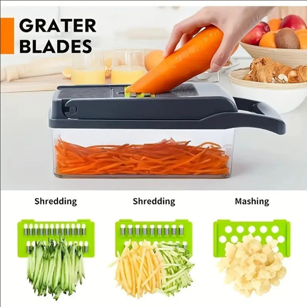 Vegetable Chopper & Mandoline Slicer Set