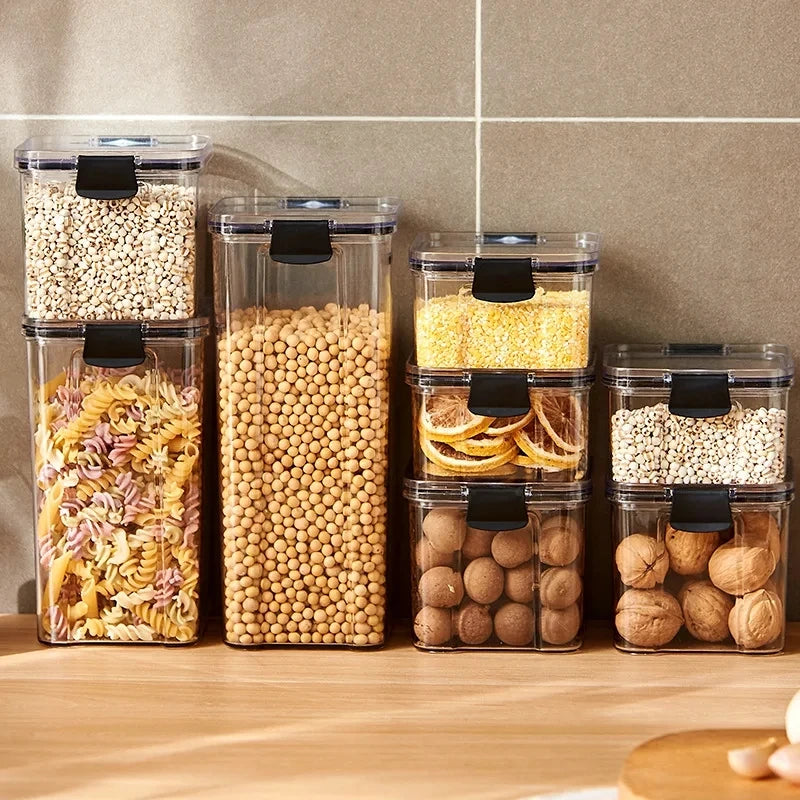 Sealed Jars Kitchen Grain Storage Organizer Large Tank Plastic Moisture-proof